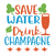 Save Water Drink champagne-01 (2) Poster Canvas Movie Film Print A0 A1 A2 A3 A4