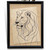 Minimalist Lion Line Wall Art Home Decor Print Abstract Lion Artwork Home Print