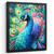 Peacock Wall Art Bright Artwork Feather Home Decor Peacock Picture For Lounge (3