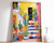 2_Peru Travel Print, Peruvian Vintage Floral Poster, Indigenous art, Folk Art Po