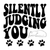 silently Judging You (2) Poster Personalized Canvas Movie Film Print A0 A1 A2 A3
