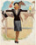 Gil Elvgren - Pinup Girl - Track Girl 1939 Poster Canvas Movie Film Print A0 A1