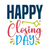Happy closing day-01 (2) Poster Canvas Movie Film Print A0 A1 A2 A3 A4 A5 A6 Art