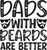 Dads are better with beard Poster Canvas Movie Film Print A0 A1 A2 A3 A4 A5 A6