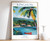 10_Kingston Print, Kingston Travel Poster, Jamaica Travel Poster, Caribbean Prin