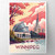 Captivating Winnipeg Canada Travel Poster - Modern Prairie Cityscape Art Print P