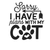 sorry i have plans with my cat (2) Poster Canvas Movie Film Print A0 A1 A2 A3 A4