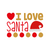 I Love Santa Funny Poster Creative Canvas Print A0 A1 A2 A3 A4 A5 A6 Art Wall De