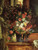 Delacroix- A Vase of Flowers on a Console-1848-50 Poster Canvas Movie Film Print