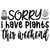 SORRY I HAVE PLANTS THIS WEEKEND-01 Poster Canvas Movie Film Print A0 A1 A2 A3 A