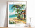 1_Panama Print, Panama Travel Poster, North America Travel Poster, Tropical Deco