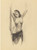 Gil Elvgren - Pinup Girl - Nude with Lifted Arms Poster Canvas Movie Film Print
