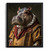 Gentleman Hippo Print Royal Portrait Renaissance Vintage Animal Wall Art Poster