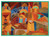 Paul Klee - Temple gardens 1920 Poster Canvas Movie Film Print A0 A1 A2 A3 A4 A5