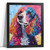 Poodle Dog Print Dog Wall Art Dog Gift Pop Art Colourful Poodle Portrait Art (4)
