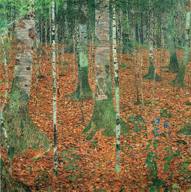 Birch Forest Klimt 1903 - United Kingdom