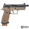 Sig Sauer - P320 AXG Combat 9mm Pistol 4.6" FDE - 320AXGCA-9-CW-CBT-TB-R2 - 798681642427 - Boss Firearms - BossFirearms.com