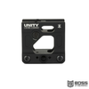 Unity Tactical Fast Micro 2.26" Optical Height Red Dot Mount FST-MICB - T1/T2 Compatible, Black Anodized Finish