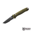 Benchmade - Bailout Woodland Green Aluminum Serrated - 537SGY-1 - 610953188634 - Boss Firearms - BossFirearms.com