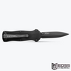 Benchmade - Mini Infidel Double-Edged Dagger Pocket Knife - Black Aluminum - #3350BK - 610953124823 - Boss Firearms - BossFirearms.com