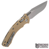 Microtech - Amphibian Ram-Lok - Pocket Knife - Stonewash Tan Fluted - 137RL-10FLGTTA - Boss Firearms - BossFirearms.com