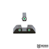 AmeriGlo Classic Glock Gen 5 9mm/.40 Self-Defense Night Sights - 3-Dot, Tritium Green - GL-5113