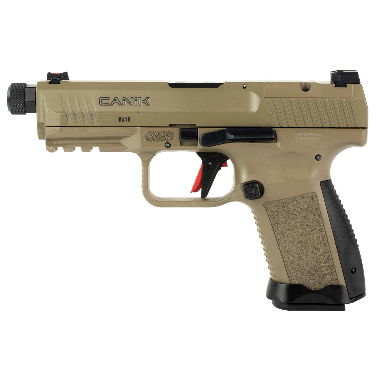 Canik TP9 Elite Combat 9mm pistol - 4.75 FDE w/optic