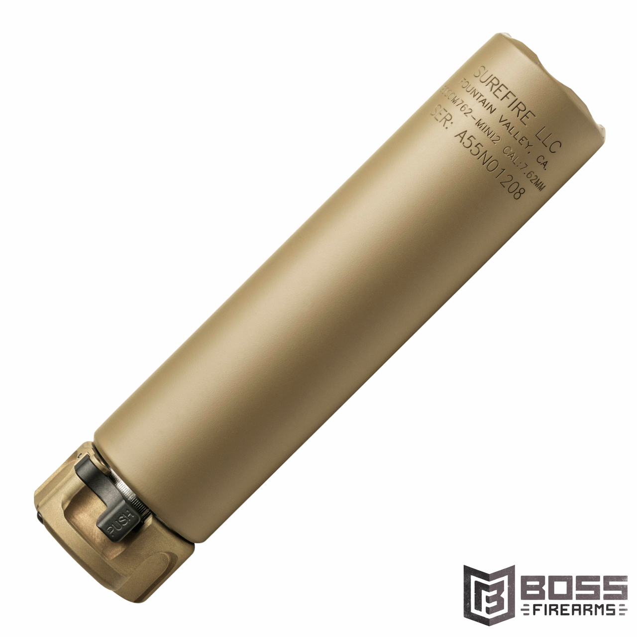 Surefire SOCOM Mini 7.62 Rifle Silencer - FDE - #SOCOM7 Surefire SOCOM Mini 7.62 Rifle Silencer - FDE - #SOCOM7