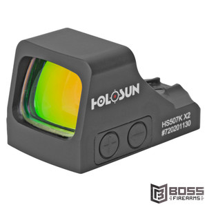 Holosun - Red Dot, 32 MOA Ring & 2 MOA Dot Optic - HS507K X2 - 810047071211 - Boss Firearms - BossFirearms.com Holosun - Red Dot, 32 MOA Ring & 2 MOA Dot Optic - HS507K X2 - 810047071211 - Boss Firearms - BossFirearms.com
