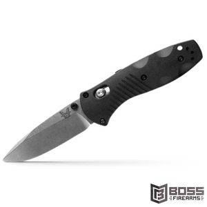 Benchmade - Mini Barrage Pocket Knife - Black Valox - AXIS® Assist - #585 - 610953130800 - Boss Firearms - BossFirearms.com Benchmade - Mini Barrage Pocket Knife - Black Valox - AXIS® Assist - #585 - 610953130800 - Boss Firearms - BossFirearms.com