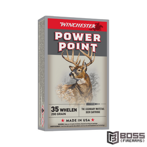 Winchester - Power Point 35 Whelen 200 Grain 20 Round Box - X35W - 020892232105 - Boss Firearms - BossFirearms.com Winchester - Power Point 35 Whelen 200 Grain 20 Round Box - X35W - 020892232105 - Boss Firearms - BossFirearms.com