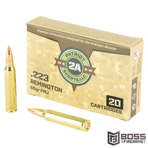 STV Technology - Patriot 223 Remington 55 Gr FMJ 20/Box - P223055F - 850053775086 - Boss Firearms - BossFirearms.com STV Technology - Patriot 223 Remington 55 Gr FMJ 20/Box - P223055F - 850053775086 - Boss Firearms - BossFirearms.com