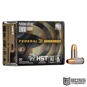 Federal Premium - 9mm Luger 147gr HST Jacketed Hollow Point - P9HST2S - 604544621075 - Boss Firearms - BossFirearms.com Federal Premium - 9mm Luger 147gr HST Jacketed Hollow Point - P9HST2S - 604544621075 - Boss Firearms - BossFirearms.com