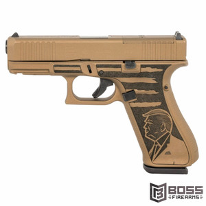 Glock - 45 Gen 5 9mm Pistol 4.02" Engraved Trump 45th FDE Pistol -  PA455S204PRESBB - 810100237097 Glock - 45 Gen 5 9mm Pistol 4.02" Engraved Trump 45th FDE Pistol -  PA455S204PRESBB - 810100237097