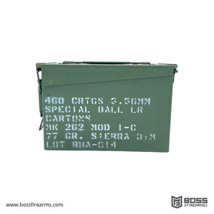 Black Hills - 5.56 77Gr. MK 262 MOD 1-C 460Rd. Ammo Can - #MP460556N9 Black Hills - 5.56 77Gr. MK 262 MOD 1-C 460Rd. Ammo Can - #MP460556N9
