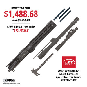 LMT Defense - 10.5" 300 Blackout MLOK Complete Upper Receiver Bundle - #BFCLMT-302 LMT Defense - 10.5" 300 Blackout MLOK Complete Upper Receiver Bundle - #BFCLMT-302