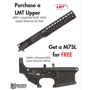 LMT Defense- Purchase the MRP-L Quad Rail 9.25" AR15 Upper Receiver #L7S1A get the Lower Receiver #M7SL for FREE