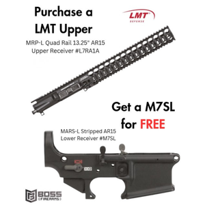 LMT Defense- Purchase the MRP-L Quad Rail 13.25" AR15 Upper Receiver #L7RA1A get the Lower Receiver #M7SL for FREE