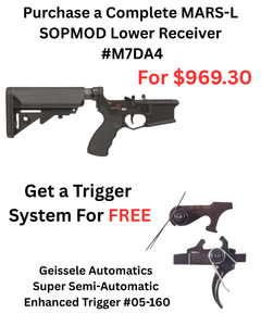 LMT Defense/ Geissele Automatics - Purchase the Complete MARS-L SOPMOD Lower Receiver #M7DA4 get the #05-160 Trigger for FREE