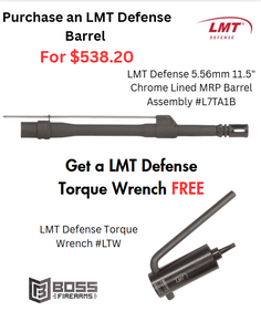 LMT Defense- Purchase the 5.56mm 11.5" Chrome Lined MRP Barrel Assembly #L7TA1B get the Torque Wrench #LTW  FREE