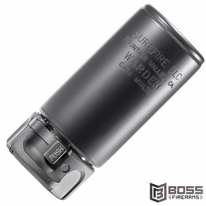 Surefire - Warden Fast-Attach® Blast Regulator - Black - #WARDEN-BK - 84871325080 - Boss Firearms - BossFireams.com Surefire - Warden Fast-Attach® Blast Regulator - Black - #WARDEN-BK - 84871325080 - Boss Firearms - BossFireams.com