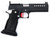 Masterpiece Arms DS9 Hybrid Black & Stainless 1911 9mm Semi-Auto Pistol - Co-Witness Trijicon, Medium Red Trigger