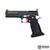 Masterpiece Arms DS9 Hybrid Black & Stainless 1911 9mm Semi-Auto Pistol - Co-Witness Trijicon, Medium Red Trigger
