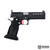 Masterpiece Arms DS9 Hybrid Black & Stainless 1911 9mm Semi-Auto Pistol - Co-Witness Trijicon, Medium Red Trigger