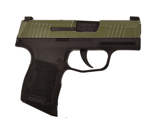 Sig Sauer P365 9mm pistol - 3.1" Olive drab distressed