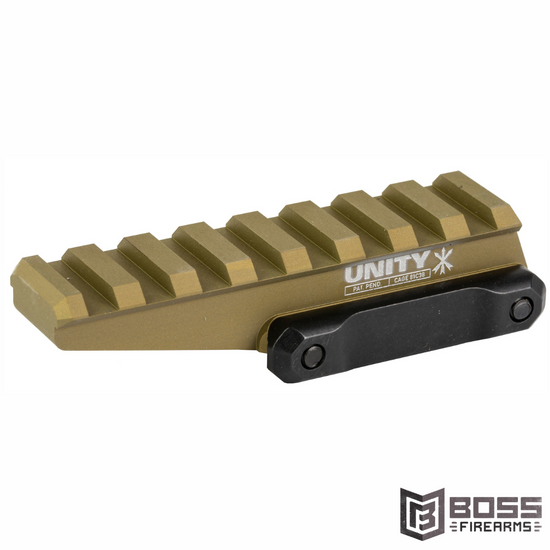 Unity Tactical - FAST Red Dot Riser Elevates Lower 1/3 Mount to 2.26" Optical Height - FST-ORF - 810007880068 - Boss Firearms - BossFirearms.com