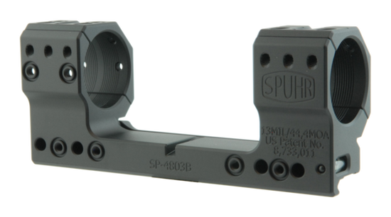 Spuhr SP-4803B: 34mm Picatinny Mount 44.4 MOA - 1.5", Extended Housing