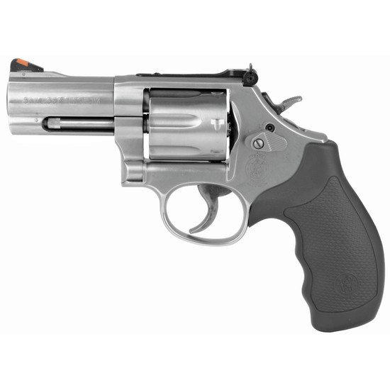 Smith & Wesson Model 686 Plus Revolver - .357 Magnum, 3" Barrel, Medium Frame, Adjustable Sights, Silver Finish
