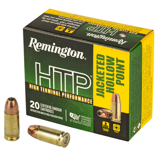 Remington, High Terminal Performance, 9MM, 147 Grain, Jacketed Hollow Point, 20 Round Box