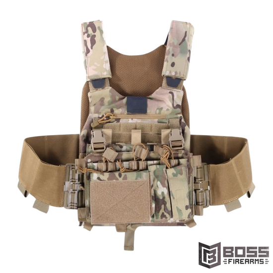 GUARD DOG BODY ARMOR TRACKR PRO PLATE CARRIER W/PLACARD - MULTICAM - TRAKR-MC-PRO - Boss Firearms